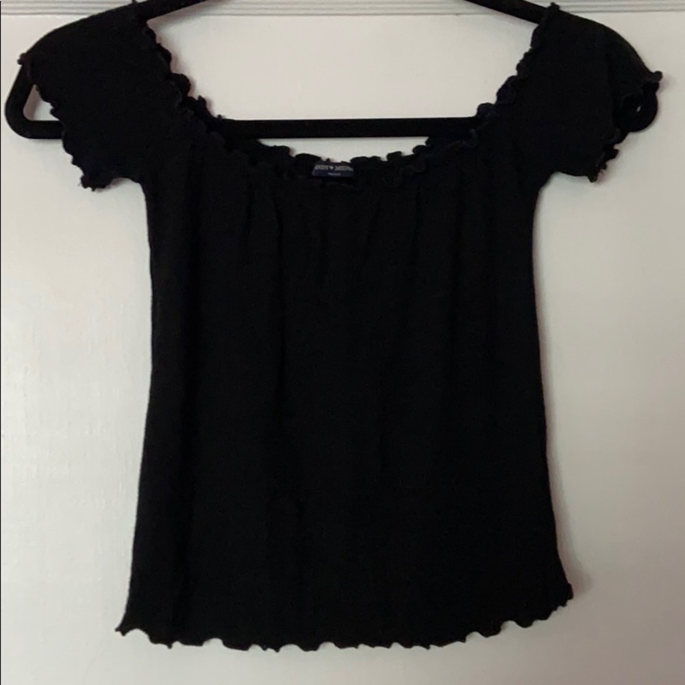 Off the shoulder Brandy Melville top.